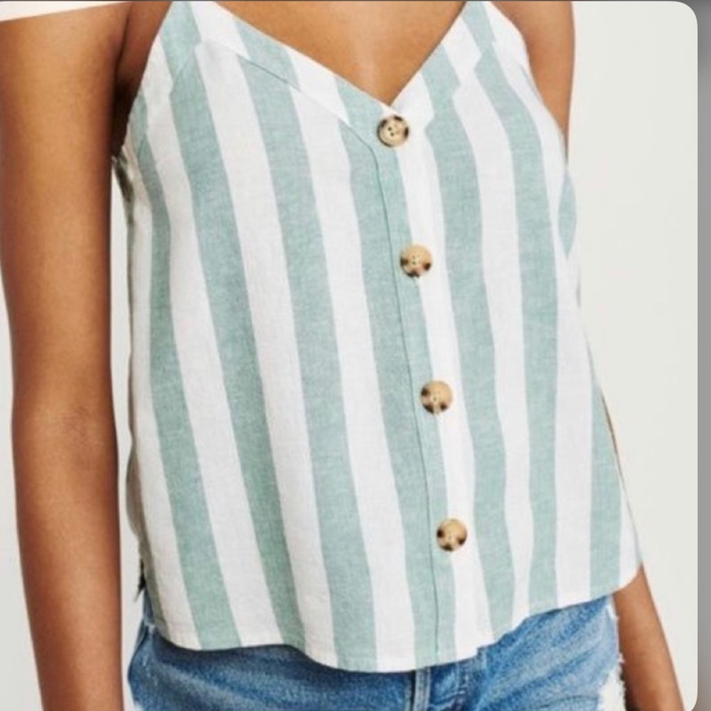 Linen Blend Tank Top - Picture 6 of 6